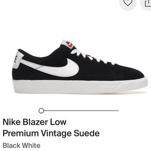 Nike Blazer Low ‘77 Suede Black White